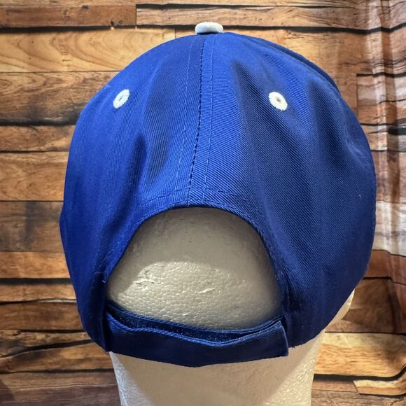 Halfway Co-Op Gin Hat Cap H & L Strapback Blue Halfway TX Cotton Bale USA Flag - Picture 3 of 7